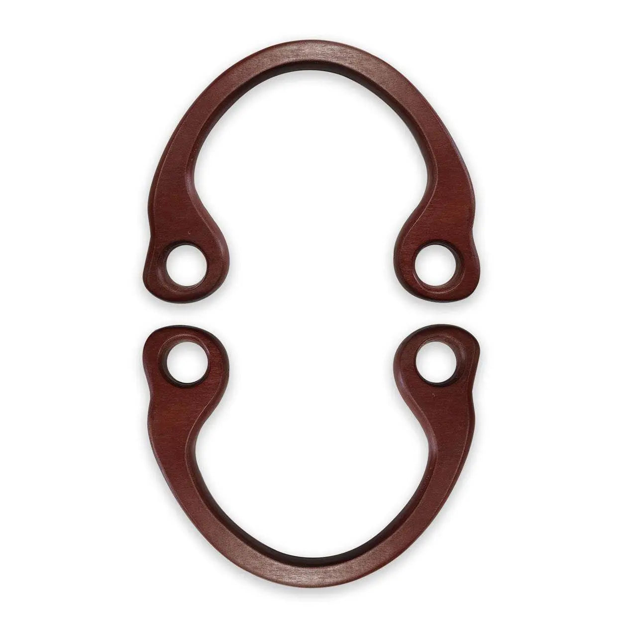MANICI IN LEGNO MEZZALUNA 17x14 Cm - - LacariaRicami.Store