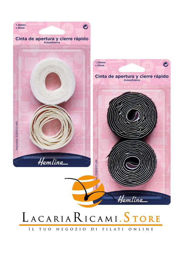 NASTRO a Strappo Autoadesivo 1,25 metri x 20 mm - Hemline - - LacariaRicami.Store