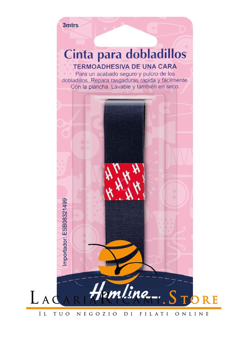 NASTRO Termoadesivo 3 metri x 1,8 cm - Hemline - - LacariaRicami.Store
