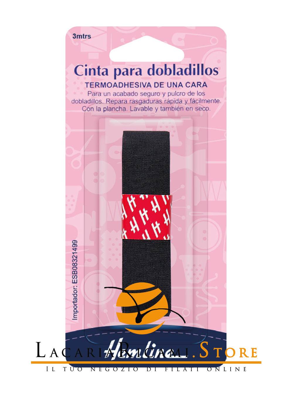 NASTRO Termoadesivo 3 metri x 1,8 cm - Hemline - - LacariaRicami.Store