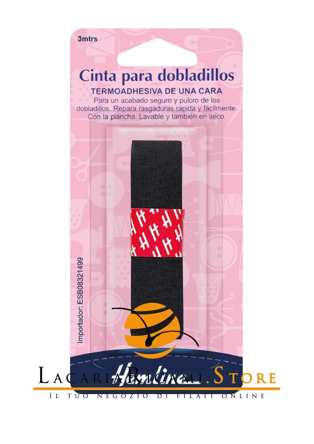 NASTRO Termoadesivo 3 metri x 1,8 cm - Hemline - - LacariaRicami.Store