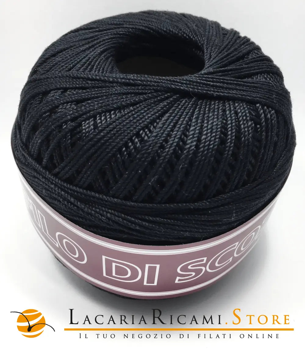 FILO DI SCOZIA "F.B." - 08 BLACK - NERO