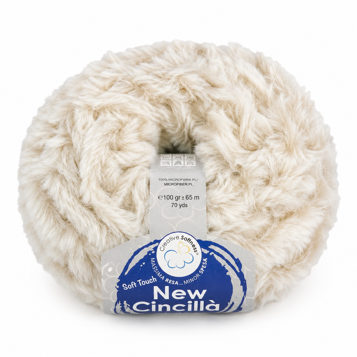 MICROFIBRA New Cincillà - Miss Tricot Filati - Colore: 03 - BEIGE MELANGE - by LacariaRicami.Store
