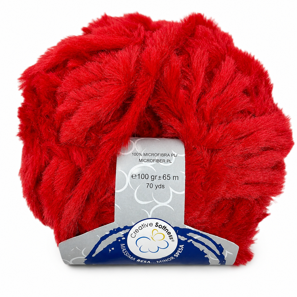 MICROFIBRA New Cincillà - Miss Tricot Filati - Colore: 12 - ROSSO - by LacariaRicami.Store