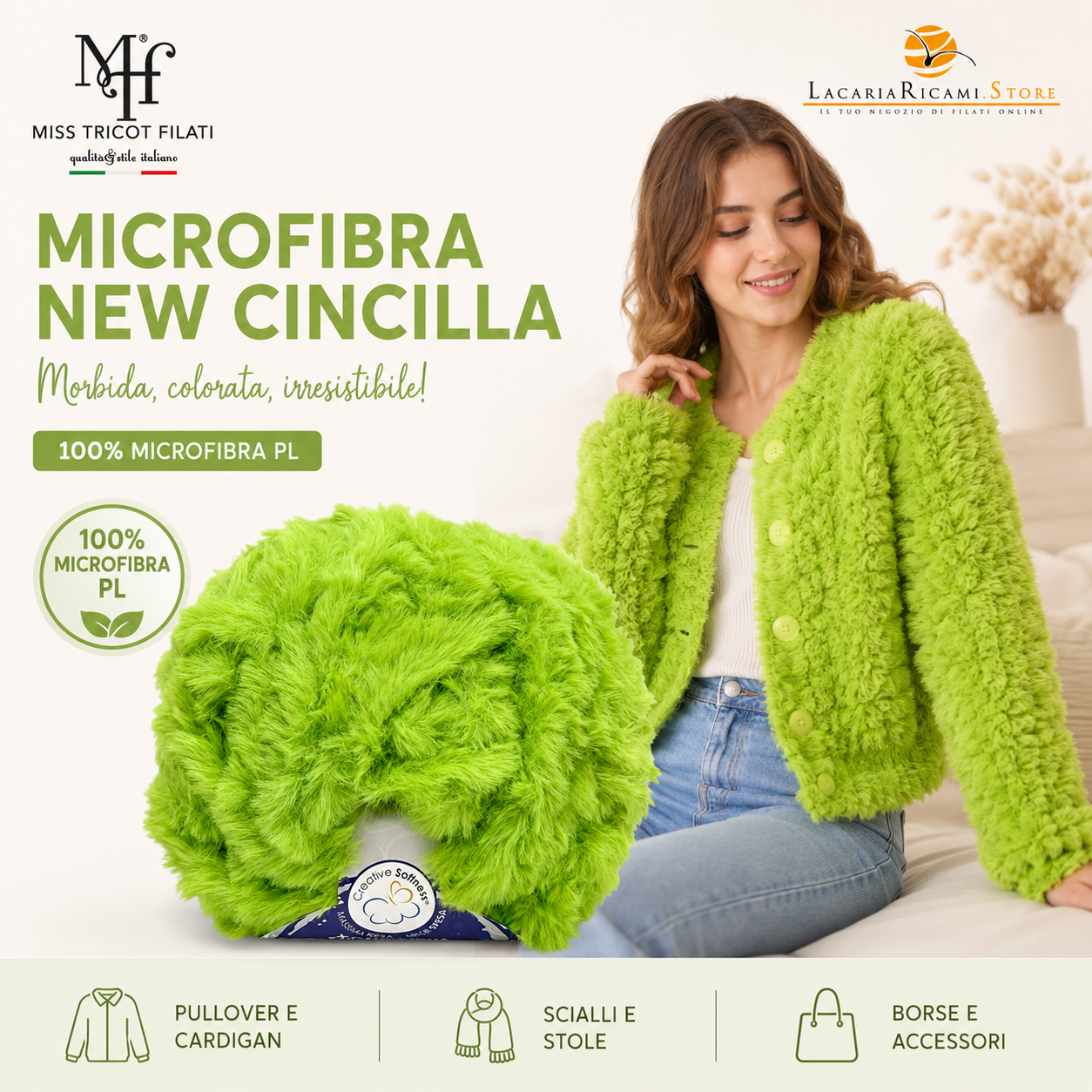 MICROFIBRA New Cincillà - Miss Tricot Filati - Colore: - by LacariaRicami.Store