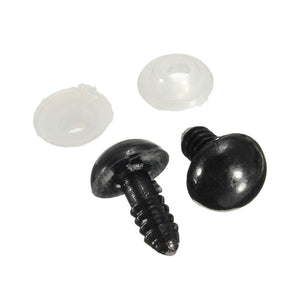 OCCHI di Sicurezza PER AMIGURUMI - Colore: OCCHI NERI (10pz) - 20 mm - by LacariaRicami.Store