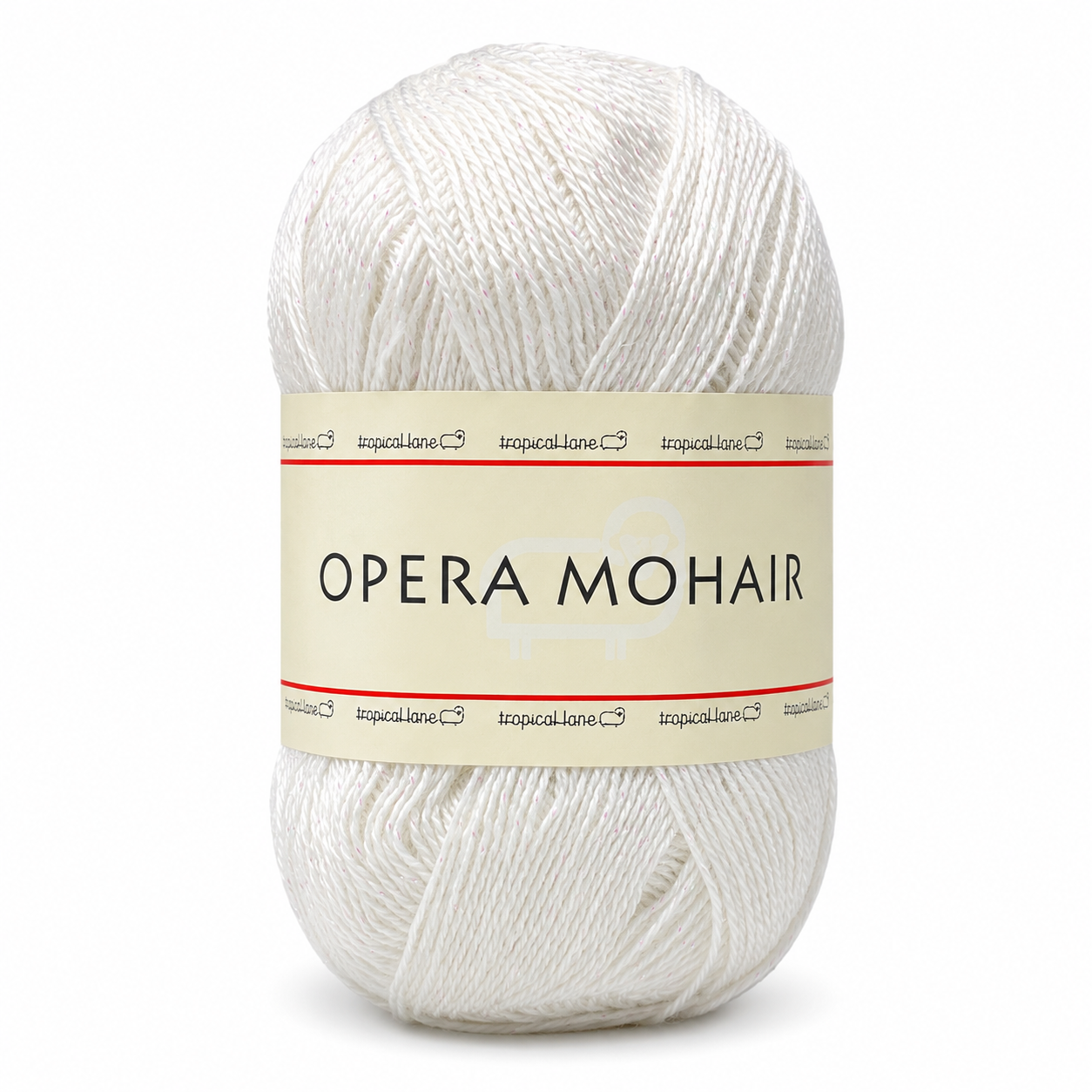 LANA Opera Mohair - Tropical Lane - Colore: 211 - BIANCO LUREX BIANCO - by LacariaRicami.Store