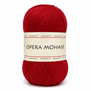 LANA Opera Mohair - Tropical Lane - Colore: 217 - ROSSO LUREX ROSSO - by LacariaRicami.Store