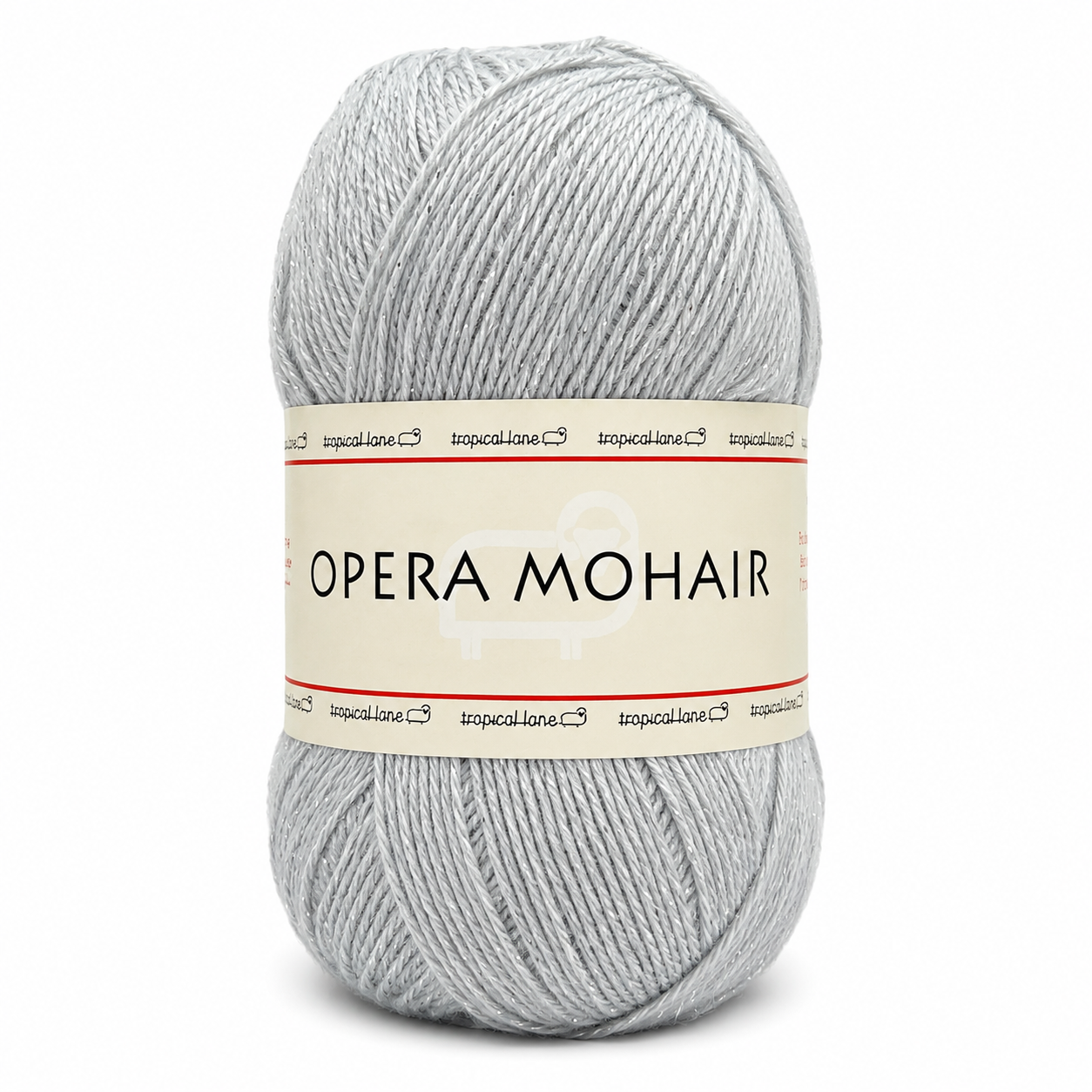 LANA Opera Mohair - Tropical Lane - Colore: 218 - GRIGIO LUREX ARGENTO - by LacariaRicami.Store