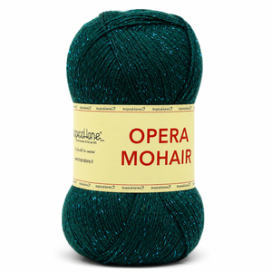 LANA Opera Mohair - Tropical Lane - Colore: 225 - VERDE SCURO LUREX VERDE - by LacariaRicami.Store