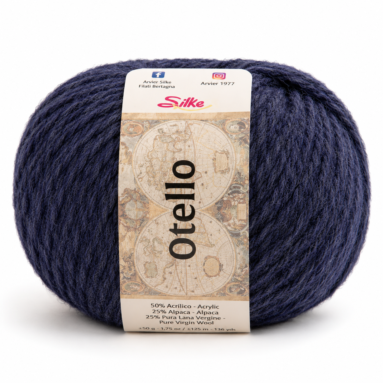 Lana Otello - Silke - Colore: 73 - BLU - by LacariaRicami.Store
