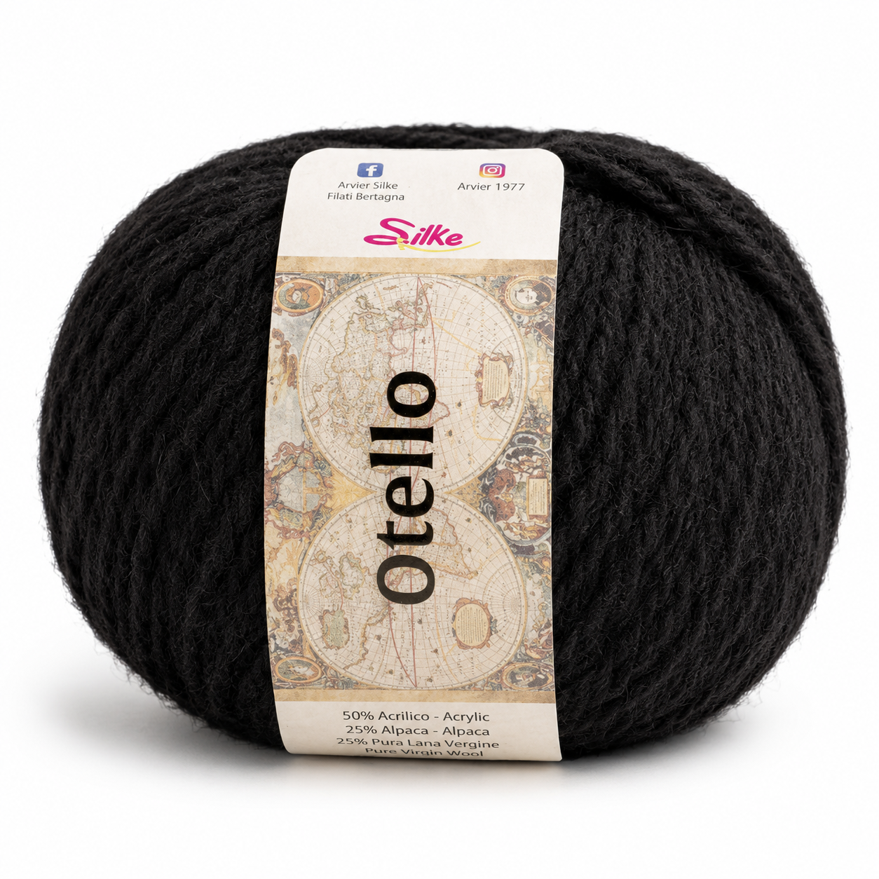 Lana Otello - Silke - Colore: 75 - NERO - by LacariaRicami.Store