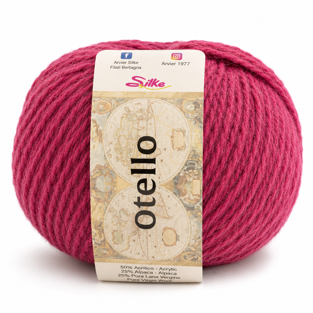 Lana Otello - Silke - Colore: 78 - FUCSIA - by LacariaRicami.Store