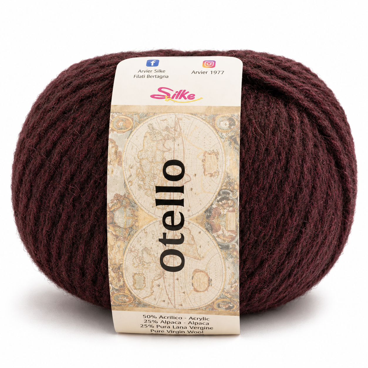 Lana Otello - Silke - Colore: 79 - BORDEAUX - by LacariaRicami.Store