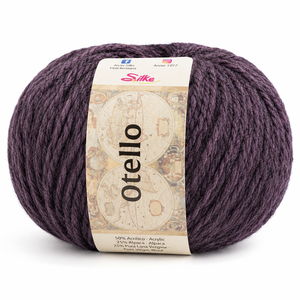 Lana Otello - Silke - Colore: 84 - PRUGNA - by LacariaRicami.Store