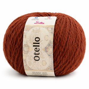 Lana Otello - Silke - Colore: 85 - MATTONE - by LacariaRicami.Store