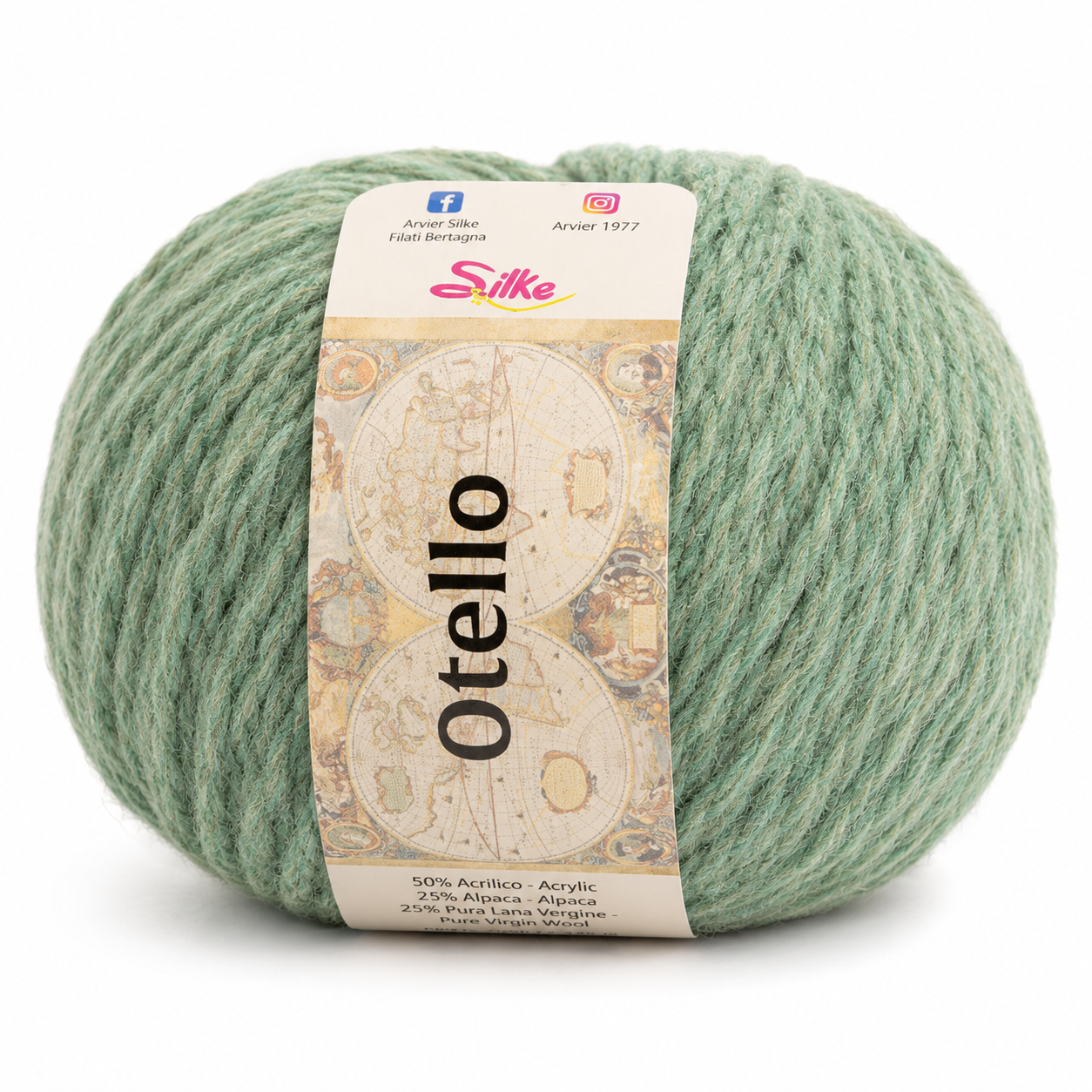 Lana Otello - Silke - Colore: 88 - VERDE ACQUA - by LacariaRicami.Store