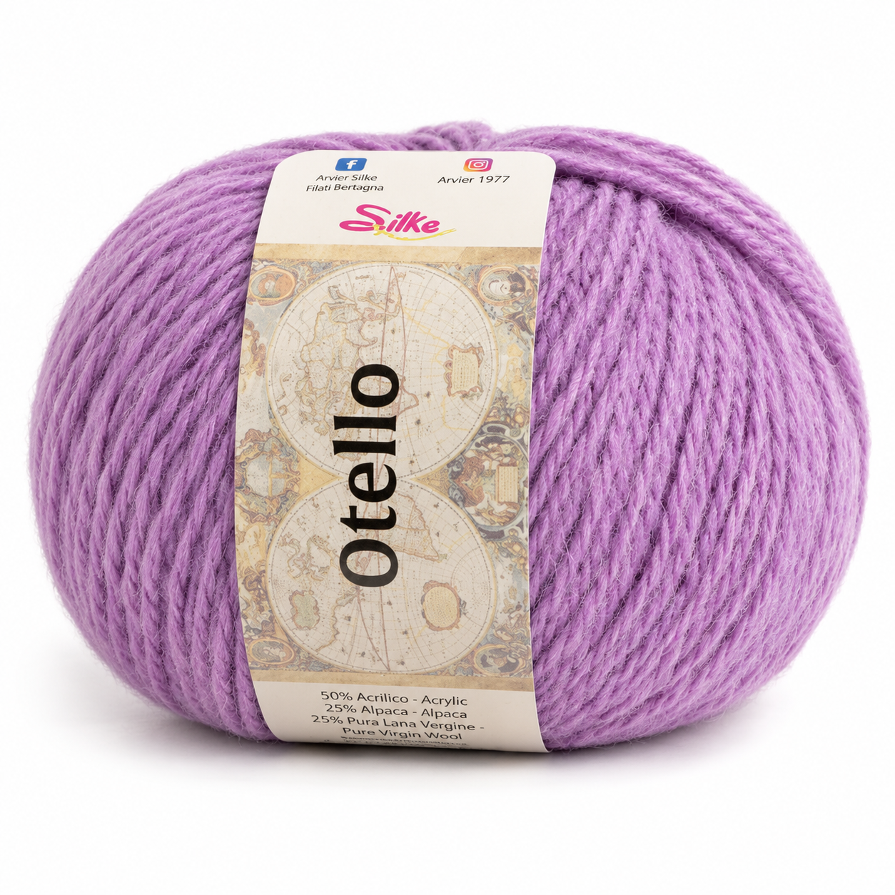 Lana Otello - Silke - Colore: 89 - LILLA - by LacariaRicami.Store