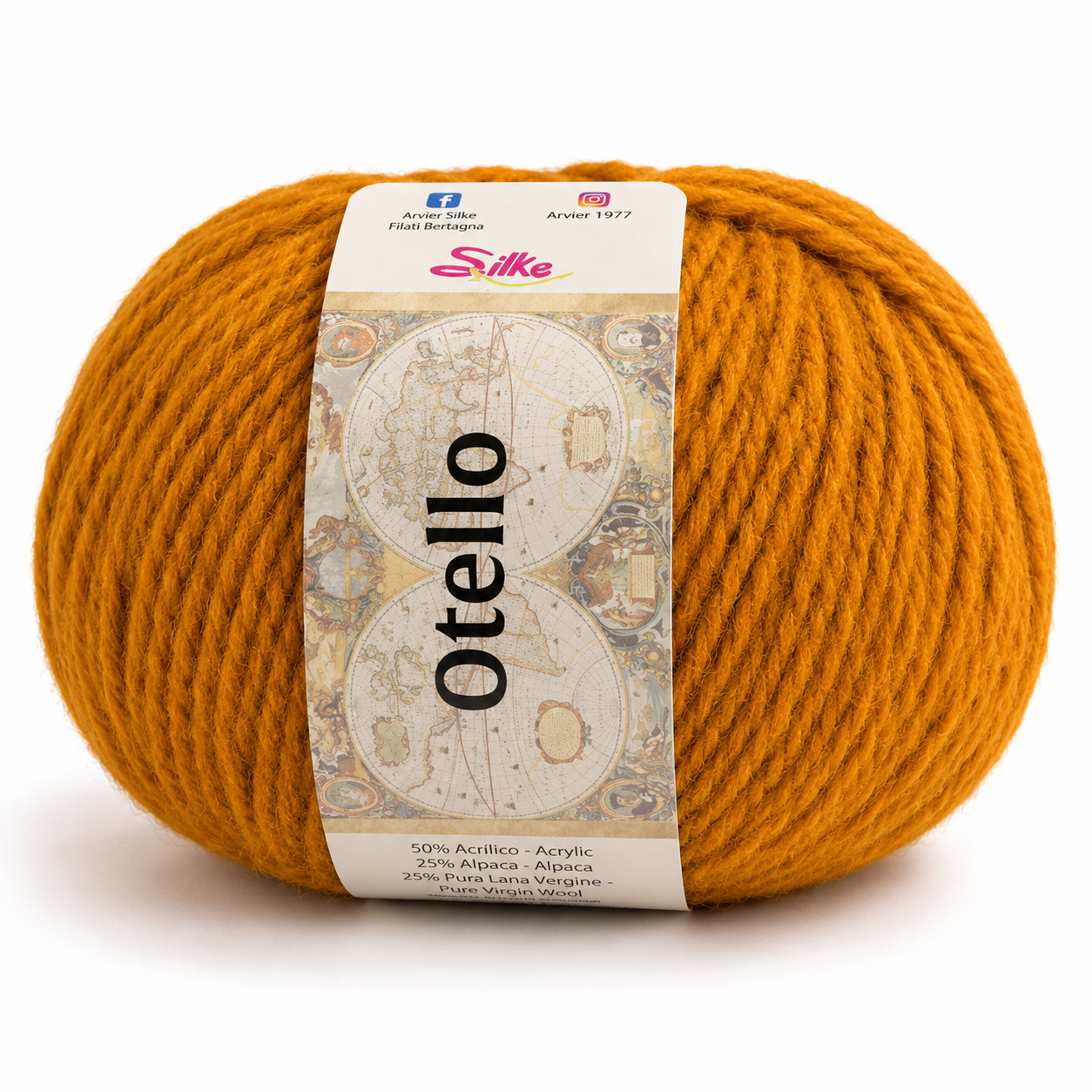 Lana Otello - Silke - Colore: 90 - SENAPE - by LacariaRicami.Store