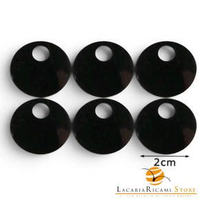 PAILLETTES Tonde Grandi Lisce 20 mm - Colore: 47129 - PETROLIO MADREPERLA - by LacariaRicami.Store