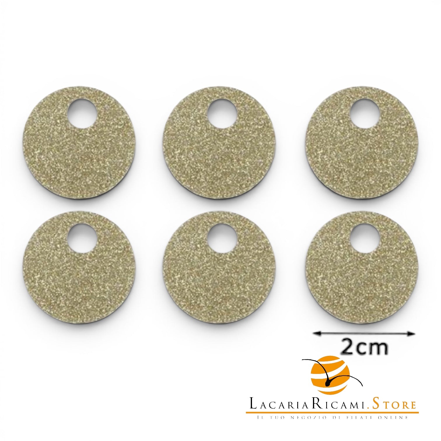 PAILLETTES Tonde Grandi Lisce 20 mm - Colore: - by LacariaRicami.Store