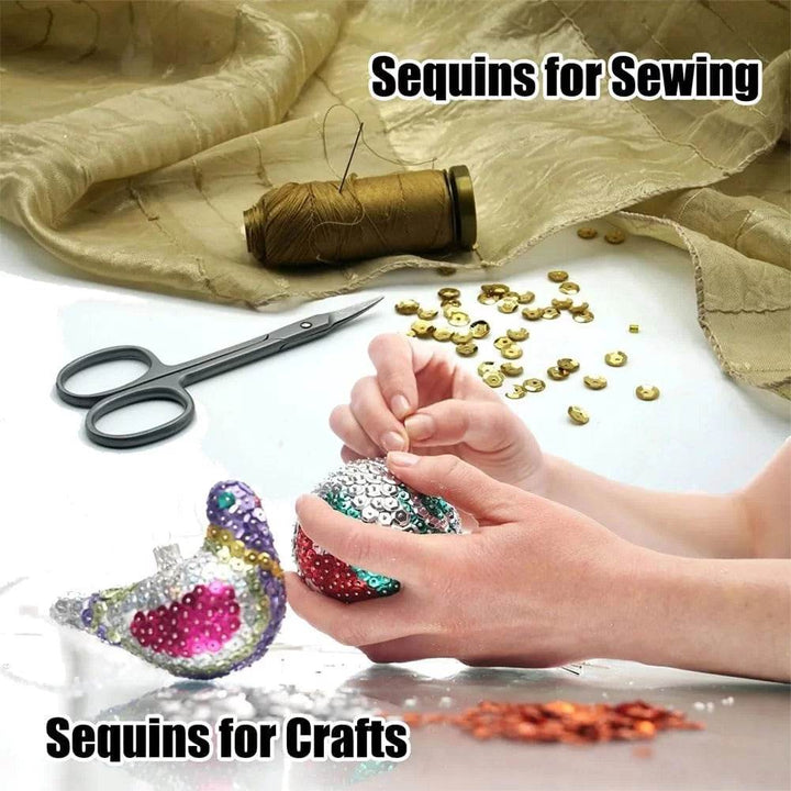 PAILLETTES Per Decorazioni, Piatte, Rotonde e Concave 5mm - 500Grammi - - LacariaRicami.Store