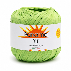 RAFIA Panama – Miss Tricot Filati - Colore: 254 - VERDE PISTACCHIO - by LacariaRicami.Store