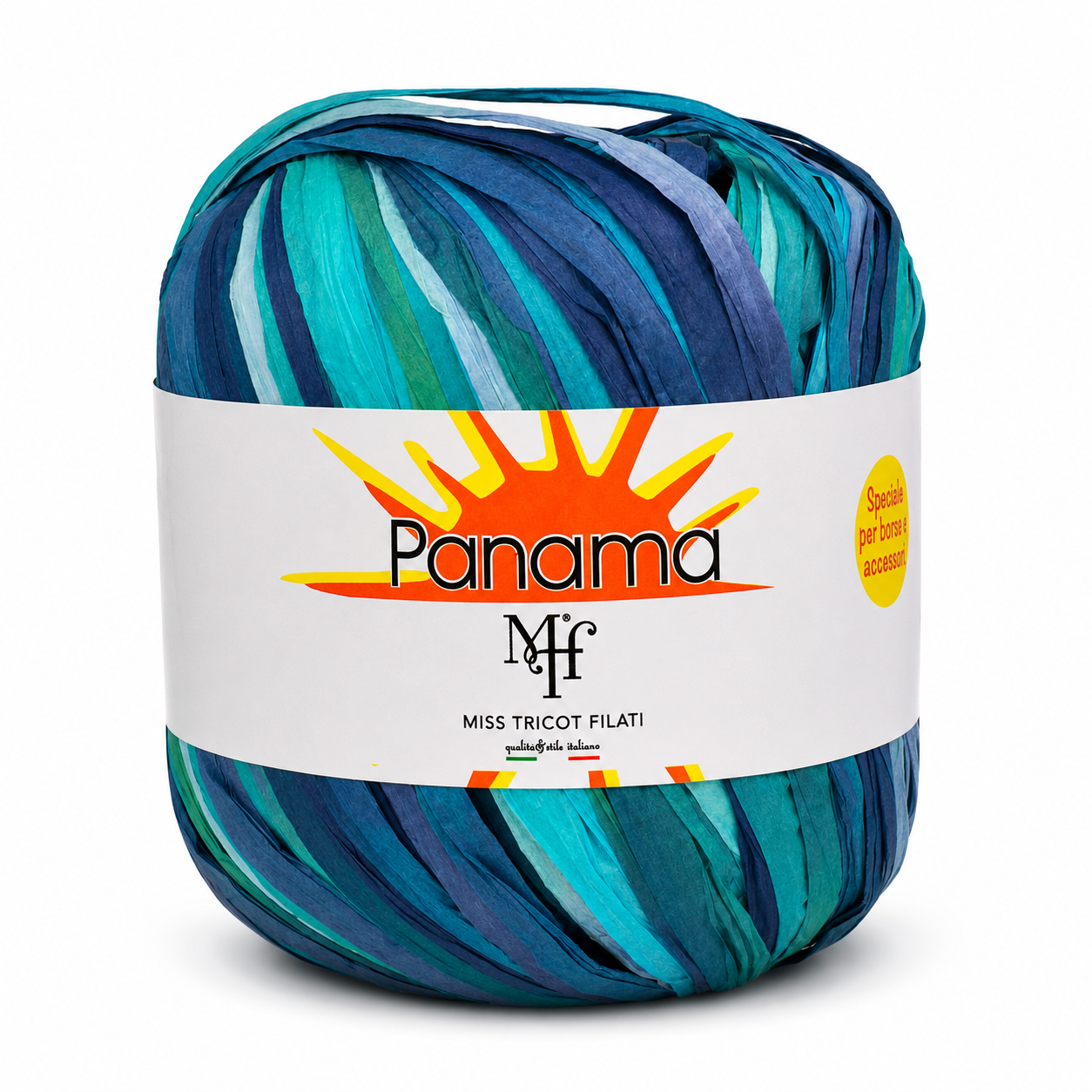 RAFIA Panama – Miss Tricot Filati - Colore: 07 - COLOR TURCHESE - by LacariaRicami.Store