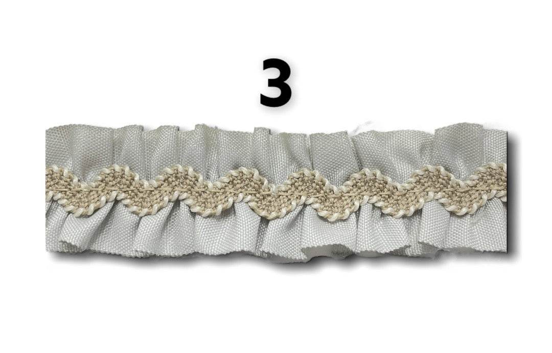 Passamaneria Doppia con Ondulina Bicolore - - LacariaRicami.Store