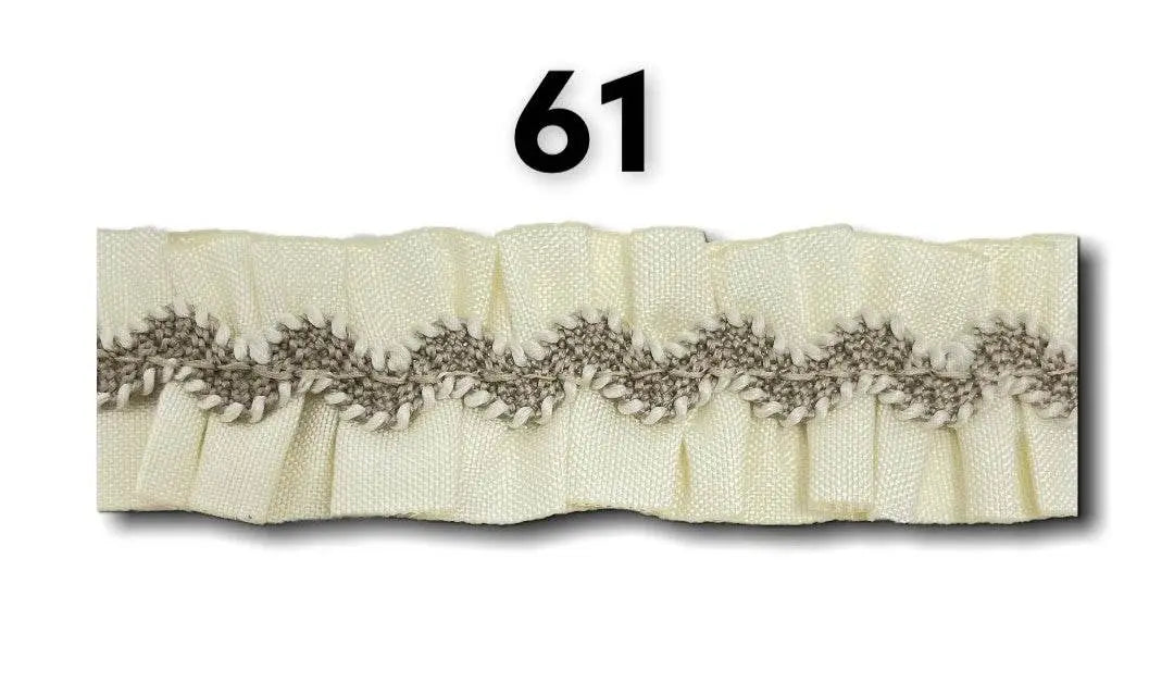 Passamaneria Doppia con Ondulina Bicolore - - LacariaRicami.Store