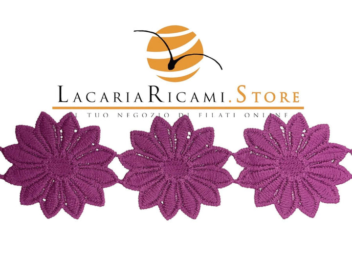 Passamaneria FIORI 5 cm - - LacariaRicami.Store