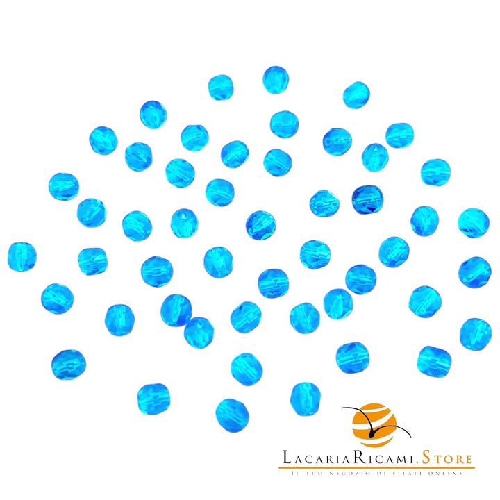 PERLE Mezzo Cristallo Sfaccettate 6mm - - LacariaRicami.Store