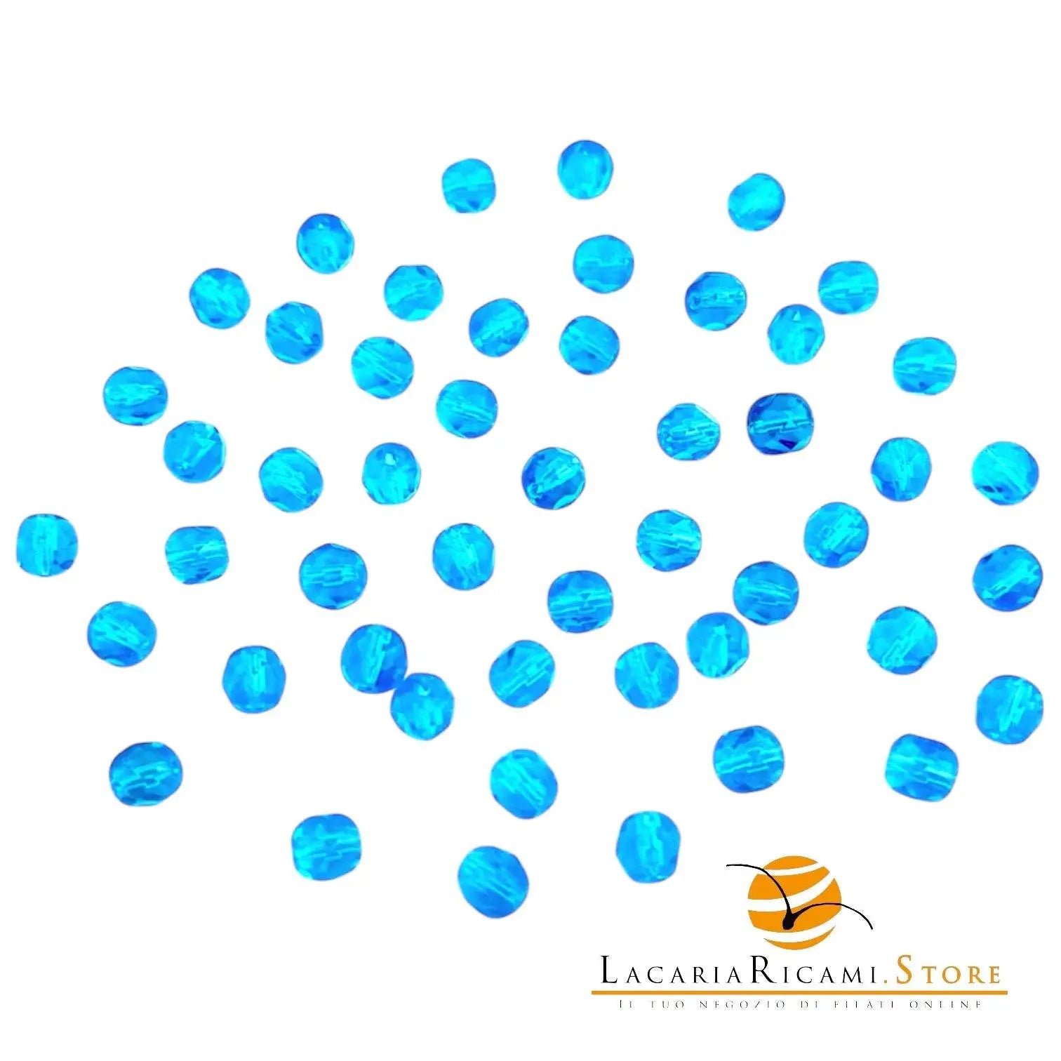 PERLE Mezzo Cristallo Sfaccettate 6mm - - LacariaRicami.Store