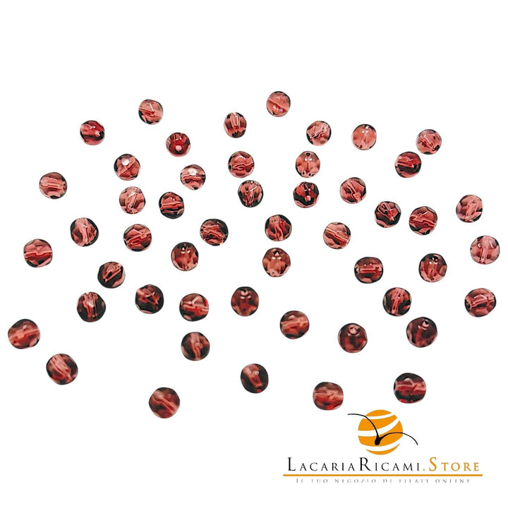 PERLE Mezzo Cristallo Sfaccettate 6mm - - LacariaRicami.Store