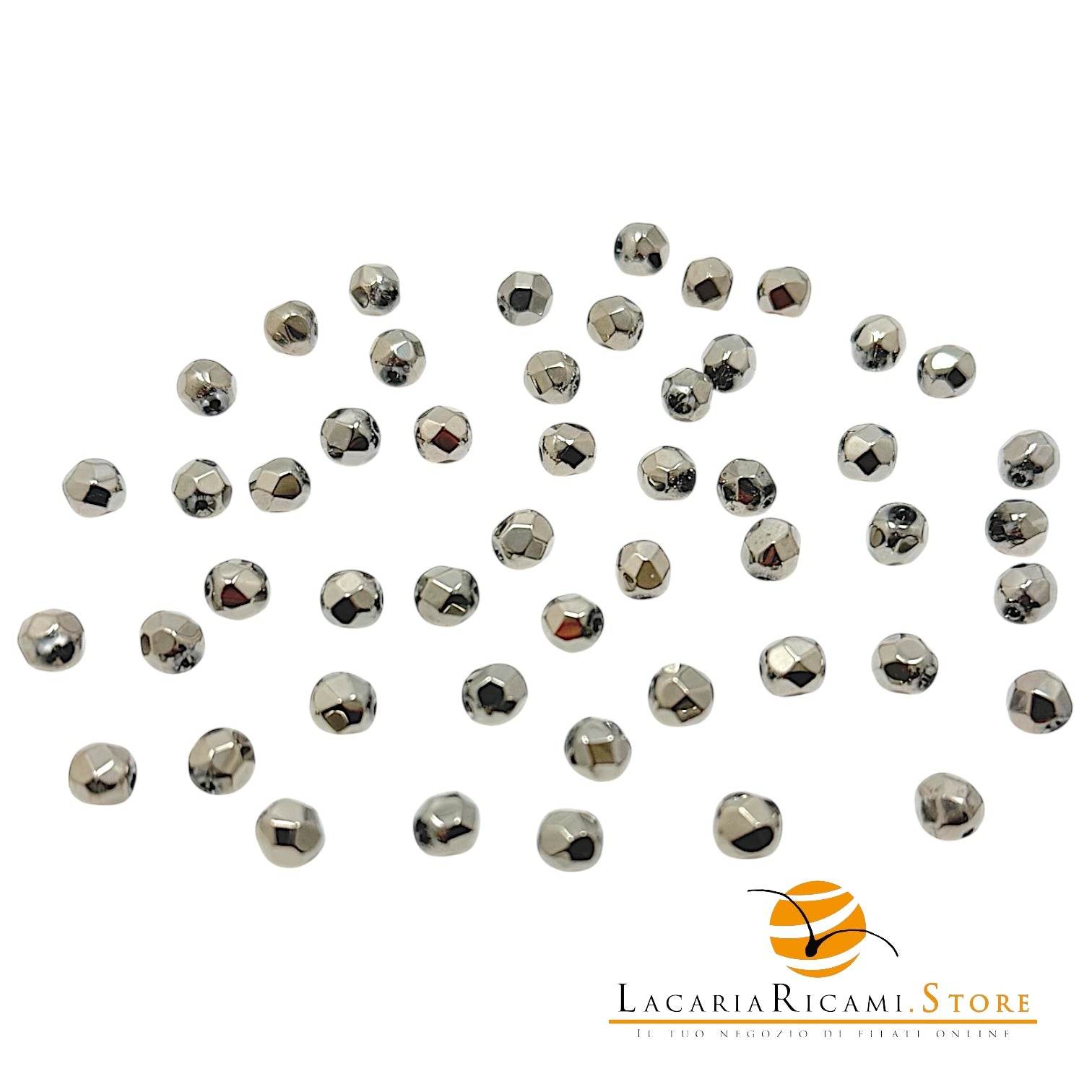 PERLE Mezzo Cristallo Sfaccettate 6mm - - LacariaRicami.Store