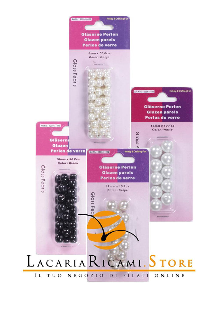 PERLE di Vetro - - LacariaRicami.Store