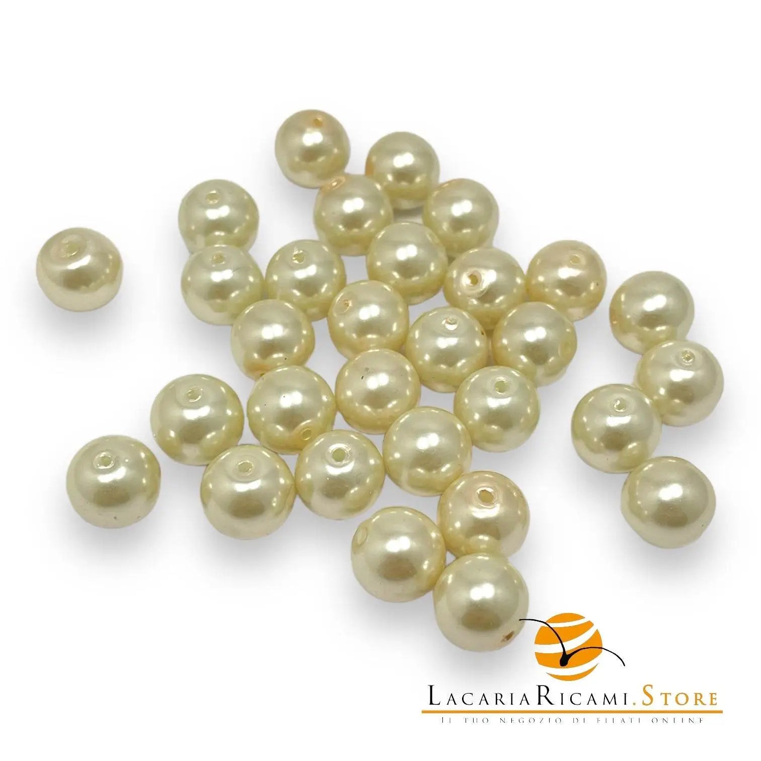 PERLE di Vetro - 10mm - - LacariaRicami.Store