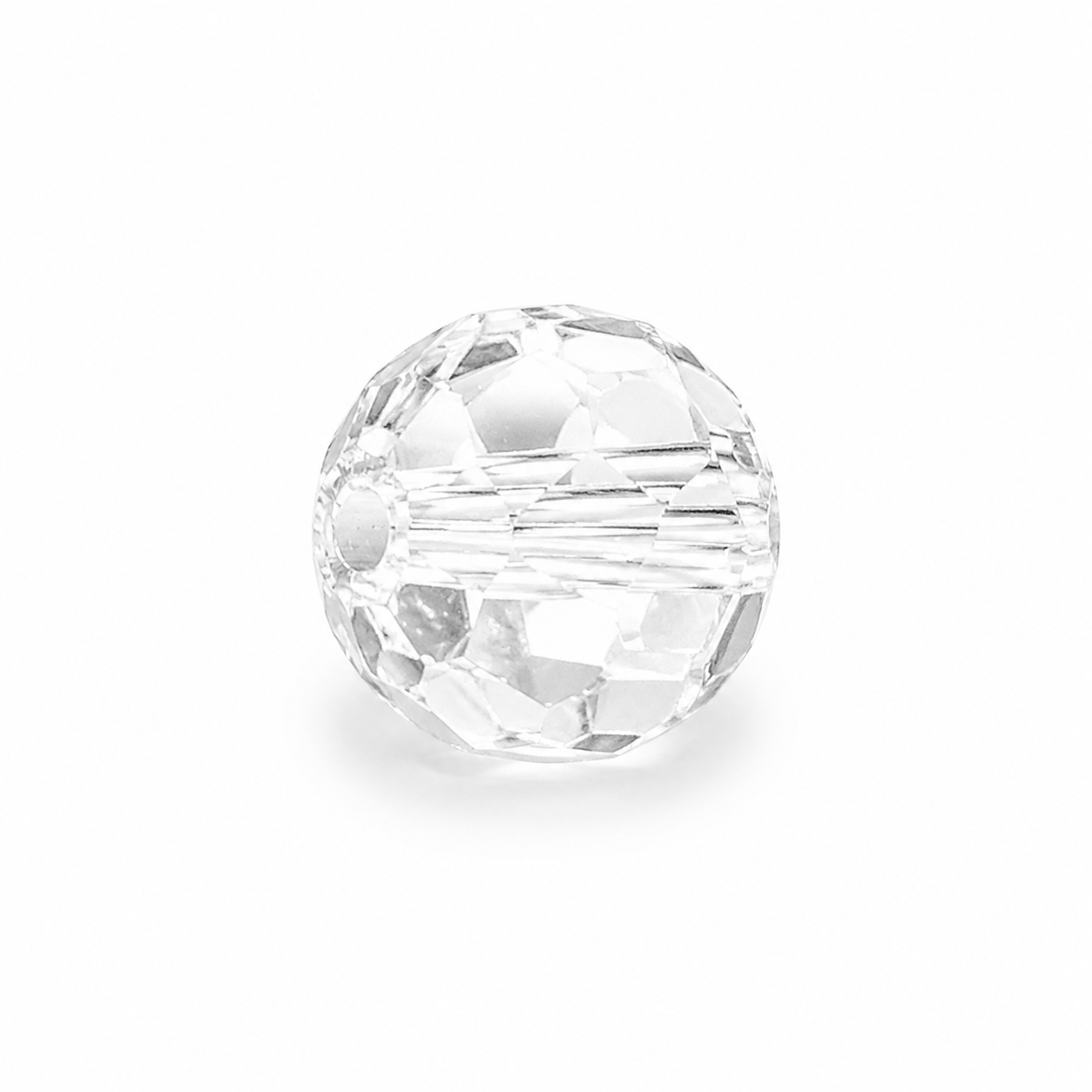 PERLE Mezzo Cristallo Sfaccettate 6mm - Colore: 212-01 - TRASPARENTE CHIARO - by LacariaRicami.Store