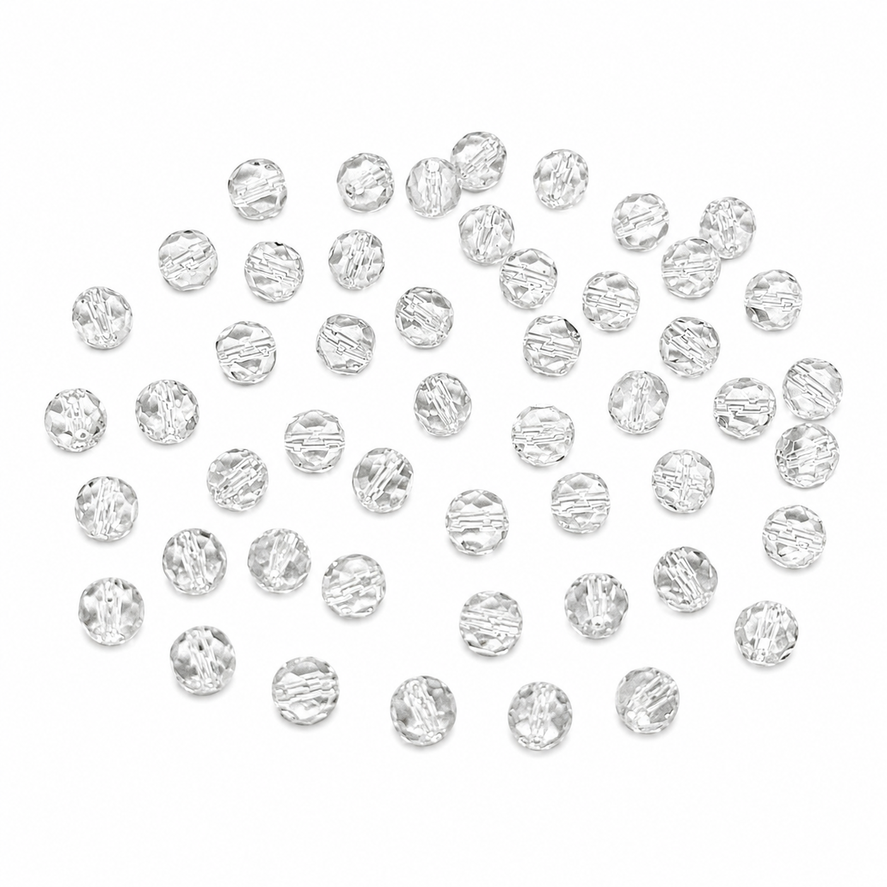 PERLE Mezzo Cristallo Sfaccettate 6mm - Colore: - by LacariaRicami.Store