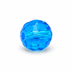 PERLE Mezzo Cristallo Sfaccettate 6mm - Colore: 212-05 - AZZURRO TRASPARENTE - by LacariaRicami.Store
