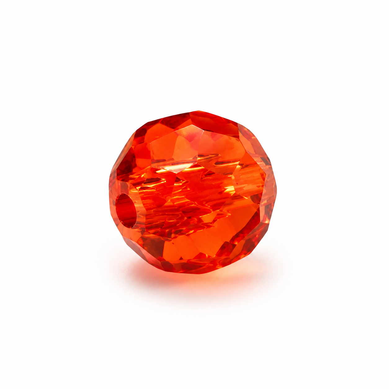 PERLE Mezzo Cristallo Sfaccettate 6mm - Colore: 212-18 - ARANCIO SCURO - by LacariaRicami.Store