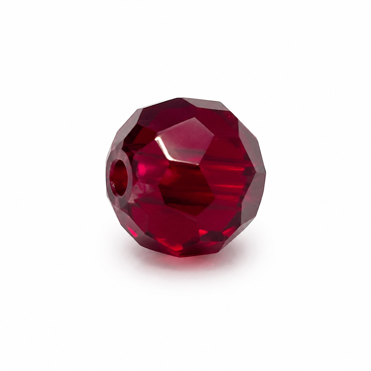 PERLE Mezzo Cristallo Sfaccettate 6mm - Colore: 212-21 - BORDEAUX SCURO - by LacariaRicami.Store