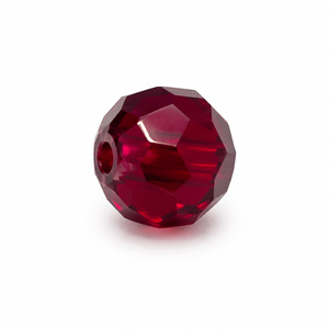 PERLE Mezzo Cristallo Sfaccettate 6mm - Colore: 212-21 - BORDEAUX SCURO - by LacariaRicami.Store