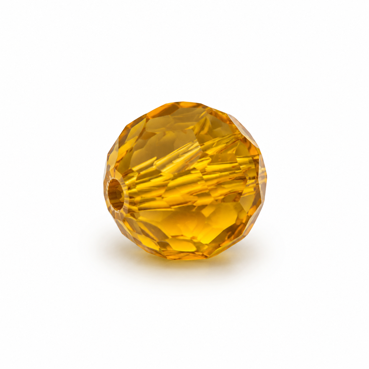 PERLE Mezzo Cristallo Sfaccettate 6mm - Colore: 212-24 - AMBRA - by LacariaRicami.Store