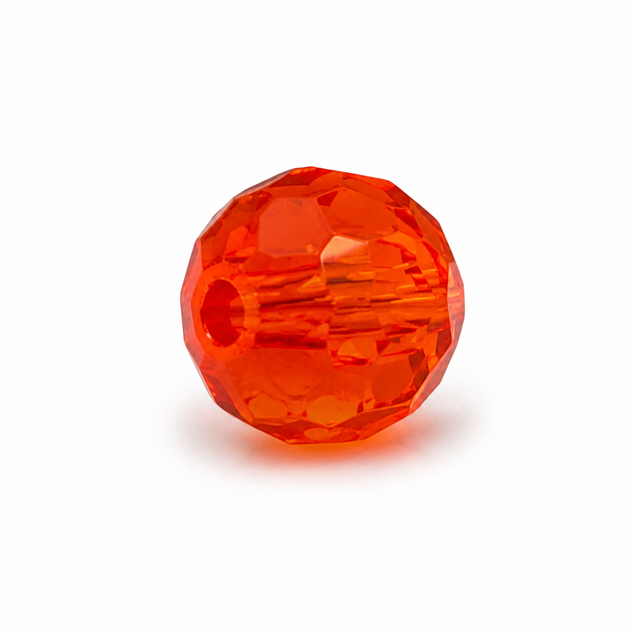 PERLE Mezzo Cristallo Sfaccettate 6mm - Colore: 212-27 - ARANCIO - by LacariaRicami.Store