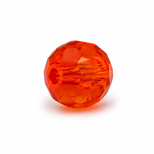 PERLE Mezzo Cristallo Sfaccettate 6mm - Colore: 212-27 - ARANCIO - by LacariaRicami.Store