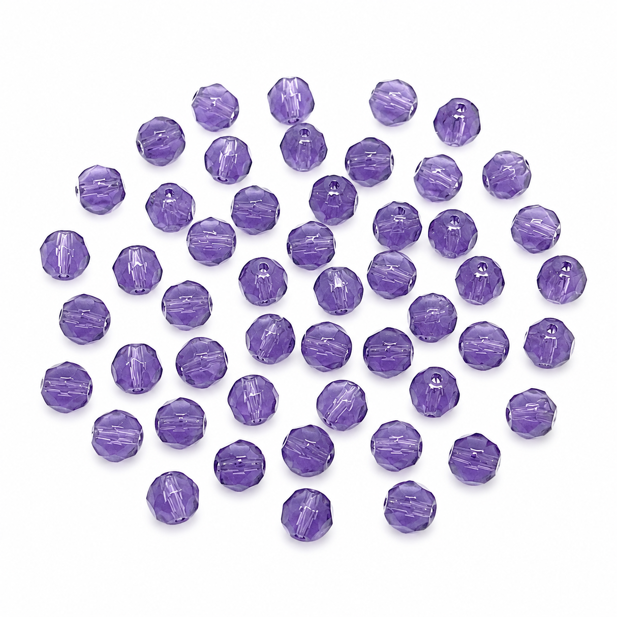 PERLE Mezzo Cristallo Sfaccettate 6mm - Colore: - by LacariaRicami.Store
