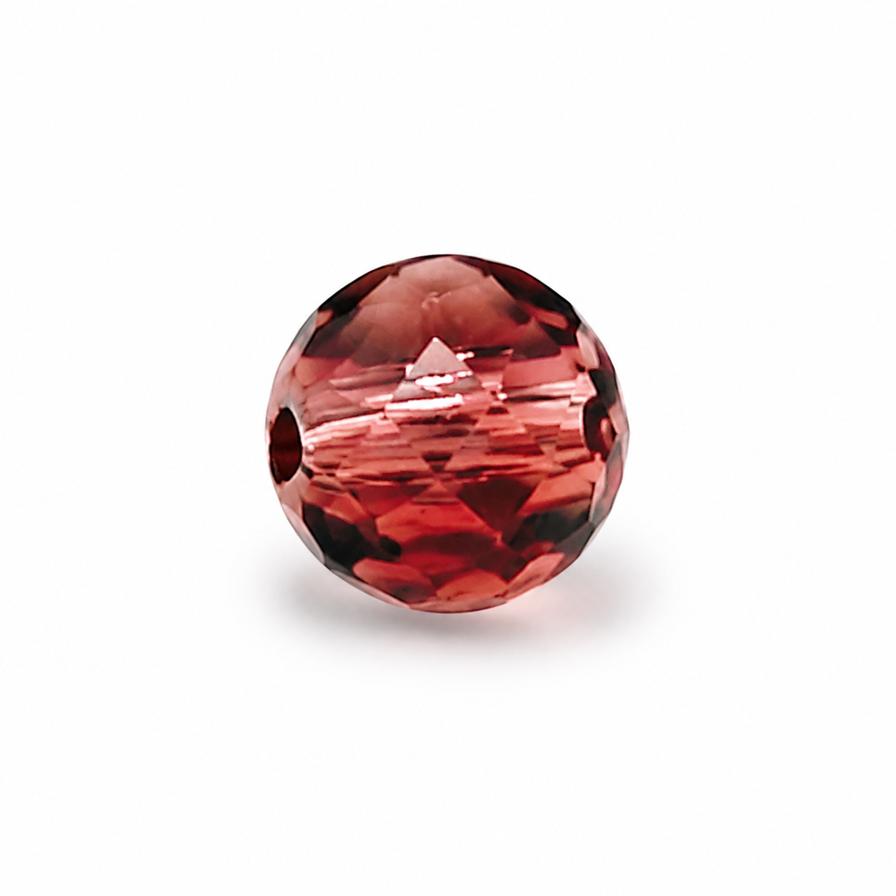 PERLE Mezzo Cristallo Sfaccettate 6mm - Colore: 212-31 - CASTAGNA - by LacariaRicami.Store