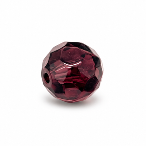 PERLE Mezzo Cristallo Sfaccettate 6mm - Colore: 212-34 - NERO CILIEGIA - by LacariaRicami.Store