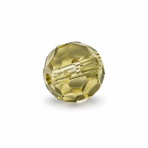 PERLE Mezzo Cristallo Sfaccettate 6mm - Colore: 212-36 - BEIGE TRASPARENTE - by LacariaRicami.Store